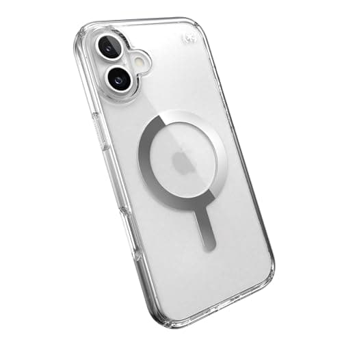 Image of Speck Presidio Perfect-Clear Chrome MagSafe for Apple iPhone 16 Plus Case