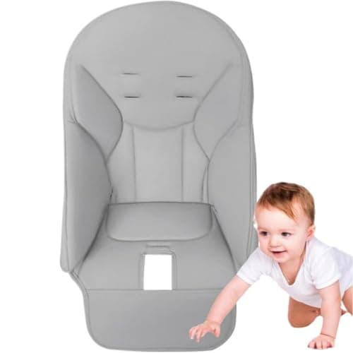 Image of Baby High Chair Cover Baby High Chair Cushion Breathable High Chair Pad Comfortable Baby Dining Chair Seat Cushion Replacement Covers for Peg-Perego Siesta-Zero 3 (Light Grey)