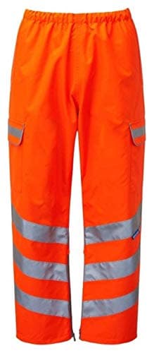 Image of Pulsarail Waterproof Overtrouser, XL, Hi-Viz Orange