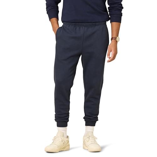Image of Amazon Essentials Men's Relaxed Fit Fleece Sweatpants, Navy, L