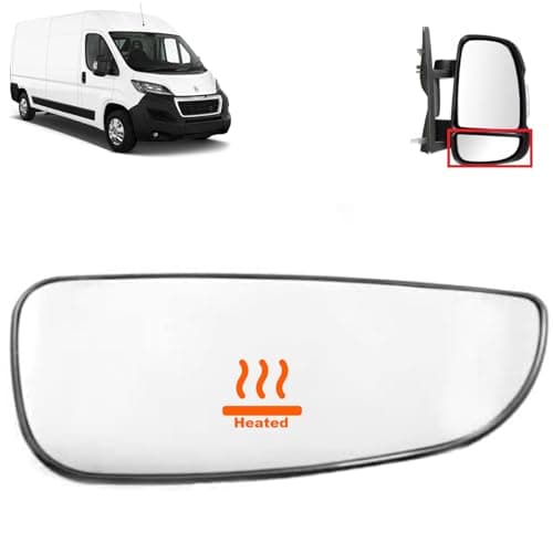 Image of BIAREN Wing Mirror Lower Glass Right Heated For Fiat Ducato Peugeot Boxer Citroen Relay 2006 Onwards 8151LQ 71748251, Wing Mirror Glass + Back Plate