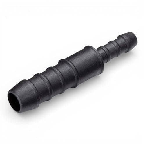 Image of Straight Hose Pipe Reducer (12mm to 6mm) Barbed Connector Nylon PA6 Fuel Oil Coolant Chemical Resistant