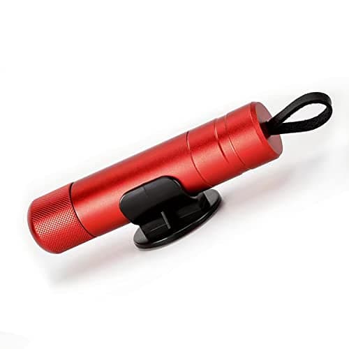 Image of ACEBON Car Safety Hammer & Seat Belt Cutter – Emergency Window Breaker and Vehicle Escape Tool for Quick Car Escape, Compact Life-Saving Tool with Mounting Strap (Red)