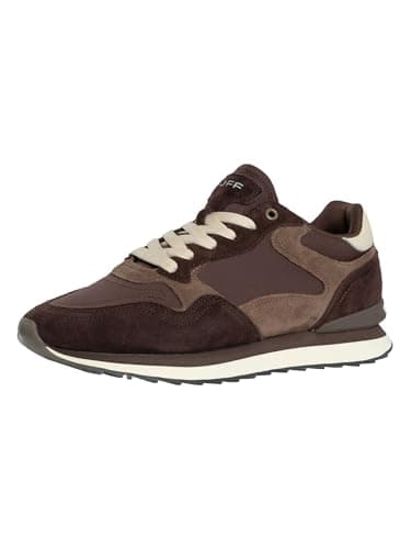 Image of HOFF Men's Munich City Suede Trainers, Brown, 9 UK