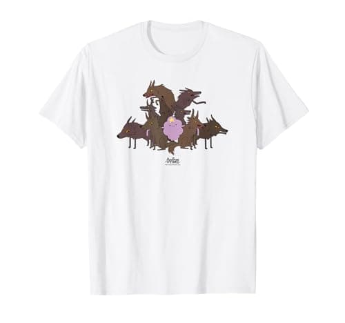 Image of Adventure Time Lumpy Space Princess & Wolves T-Shirt