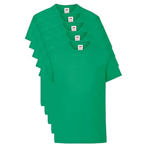 Image of Fruit of The Loom Kid's Original T-Shirt Pack of 5