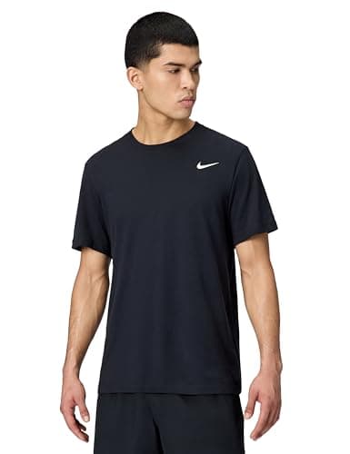Image of NIKE Mens M Nk Df Tee Dfc Crew Solid T-Shirt, Black/(White), M EU