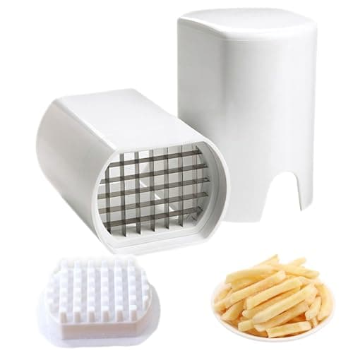 Image of Potato Chipper Chip Cutter, Stainless Steel French Fries Cutter, Heavy Duty Vegetable Slicer, Safe & Easy Onion Dicer, Manual Vegetable Chopper, Home & Kitchen Tools for Vegetables & Fruits