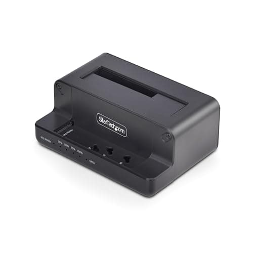 Image of StarTech. com M.2 NVMe to 2.5/3.5" SATA Disk Duplicator, Dual Bay SSD Cloning, NVMe to SATA, Up to 27GB/Min