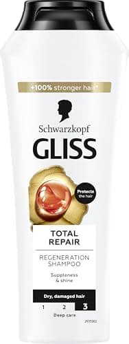 Image of Schwarzkopf Gliss Kur Shampoo Total Repair, 250 ml