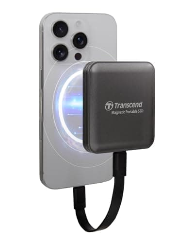 Image of Transcend ESD420C 1TB USB 3.2 Gen2 20Gbps USB-C Magsafe External SSD 4K ProRes Record for iPhone 17, 16, 15 TS1TESD420C
