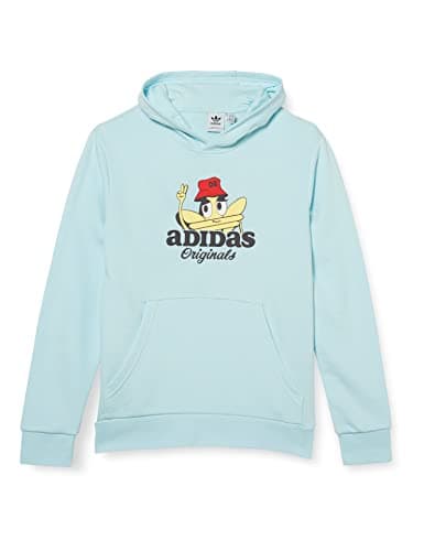 Image of adidas Originals Kids' Trefoil Hoodie, Almost Blue, X-Large