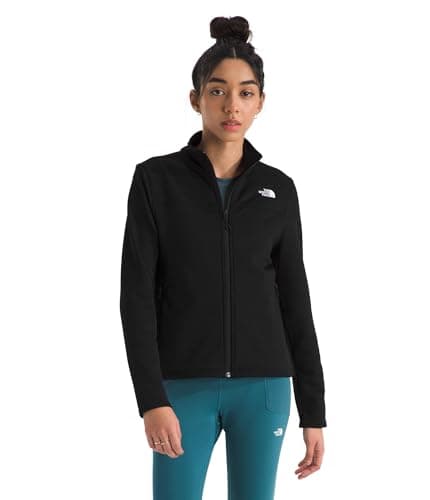 Image of The North Face Women’s Cedar Trail Grid Fleece Jacket - Lightweight, Breathable, Stretch Midlayer - Recycled Materials - Zip Jacket - BLACK, L