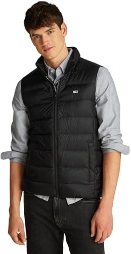 Image of Tommy Jeans Men’s Lightweight Down Gilet, Black (Black), S