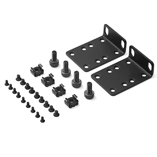 Image of PhyinLan Rack Mount Kit 19 Inch Large Compatibility Rack Ears for 17.3" Wide Cisco, D-Link, Dell PowerConnect, HP V1910, Linksys, and NETGEAR Switches