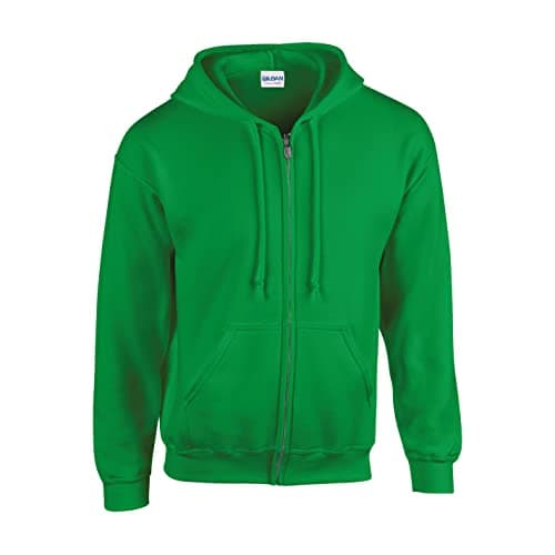 Image of Gildan Heavy Blendâ Full Zip Hooded Sweatshirt Sweatshirt, Irish Green, XL Unisex Adult, Irish Green, XL