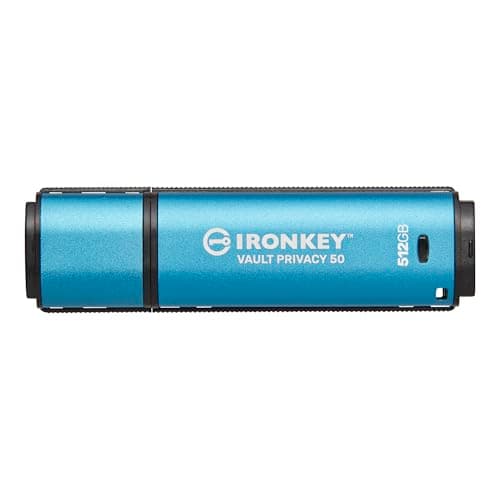 Image of Kingston IronKey Vault Privacy 50 FIPS 197 Certified & XTS-AES 256-bit Encrypted USB Drive for Data Protection - IKVP50/512GB