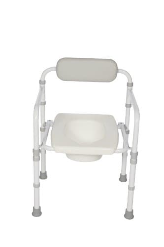 Image of HOMECRAFT Uni-Frame Folding Toilet Frame with Seat, Foldaway Toilet Surround, Toilet Grab Bar, Adjustable Height Handrail, Safety Device, Toilet Support Aid for Eldery, Handicapped, and Disabled