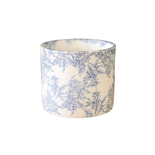Image of Ivyline Lazzaro Vintage Foliage Planter - Waterproof, Durable & Contemporary - Stylish Indoor Sturdy Ceramic Flower Houseplant Pot - H16cm x D18cm