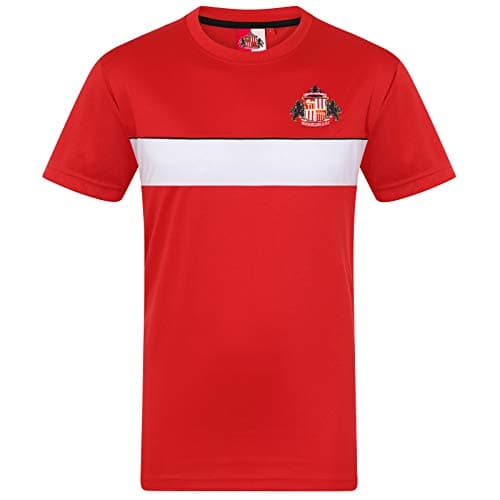 Image of Sunderland AFC Official Football Gift Mens Poly T-Shirt Red XL