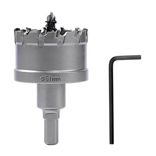 Image of Dribotway Bi-Metal Hole Saw 51mm TCT Carbide Heavy Duty Industrial Grade Stainless Steel Hole Cutter for Mental Wood Stainless Steel Plastic Copper