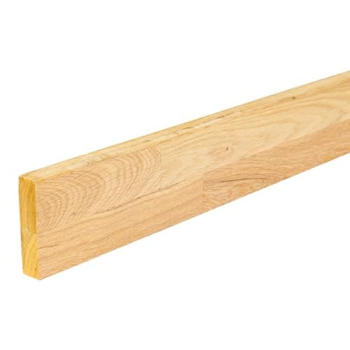 Image of House of Worktops | Solid Oak Kitchen Worktop | 3M x 620mm x 40mm | European Solid Oak Kitchen Worktop | Free Cut to Size | 40mm Wide Staves (Upstand 3M x 80mm x 18mm)