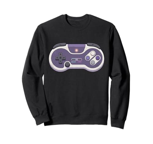 Image of Retro Mode On Vintage Gamer Design 16 Bit Style Controller Sweatshirt