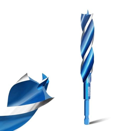 Image of Teronbeta Wood Drill Bit 18mm x 155mm Professional 1/4 Inch Hex Shank Brad Point Auger Drill Bits for Wood