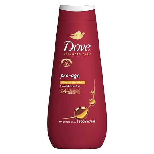 Image of Dove Advanced Care Pro-Age Body Wash body cleanser with skin-natural nutrients for instantly lotion-soft skin 400 ml