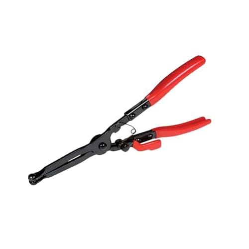 Image of FROOBY Tools Exhaust Clamp Pliers Extra Long Reach PSA Exhaust Pipe Clamp Pliers Self Locking Mechanism Vinyl Dipped Handle Alloy Steel Heavy Duty Garage Tool 300mm for Citroen Peugeot Renault