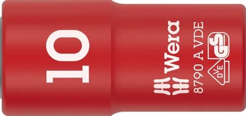 Image of Wera 8790 A VDE Zyklop Socket, 1/4" Drive, 10 mm - 05005936001