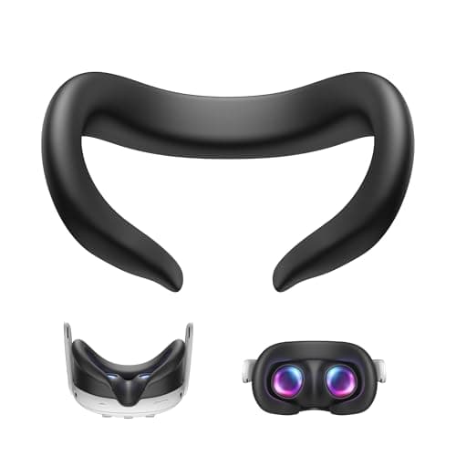 Image of KIWI design F3 Silicone Facial Interface Compatible with Meta Quest 3, Sweatproof VR Face Cover Accessories, Not for Quest 3S