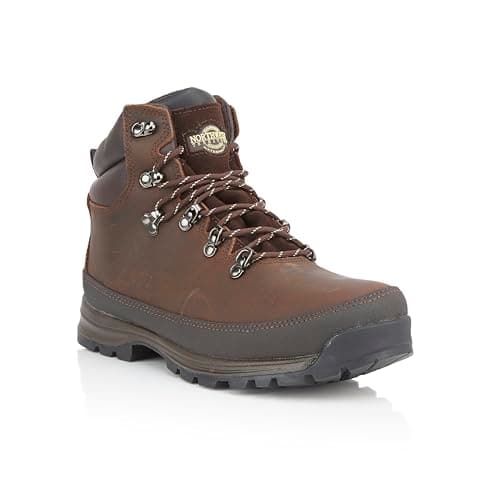 Image of Northwest Territory Pelly Men's Waterproof Walking/Hiking Boots (Dark Brown, 10 UK, numeric_10)