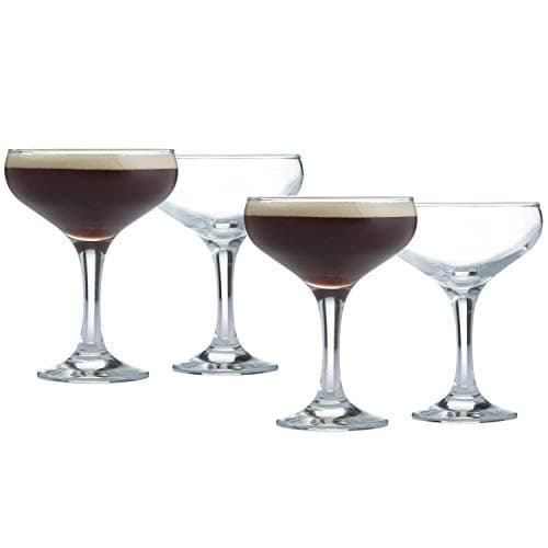 Image of Ravenhead Entertain 4 Piece 20 CL Vintage Cocktail and Champagne Glass Saucers