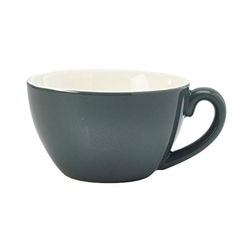 Image of Genware Bowl Shaped Cup Grey 12oz/340ml, Pack of 6