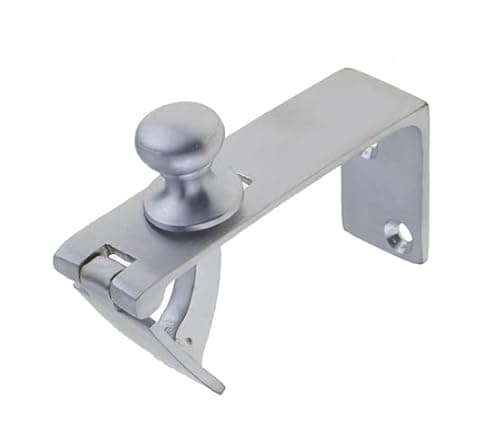 Image of Kooples Hardware Counterflap Catch Traditional Flush Fastener – Secure Brass Latch for Folding Counter Flaps & Tables (Satin Chrome)