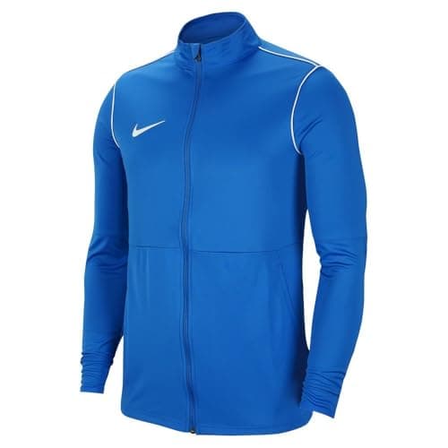 Image of Nike FJ3022-463 M NK DF PARK20 TRK JKT K R Jacket Men's ROYAL BLUE/WHITE/WHITE Size L