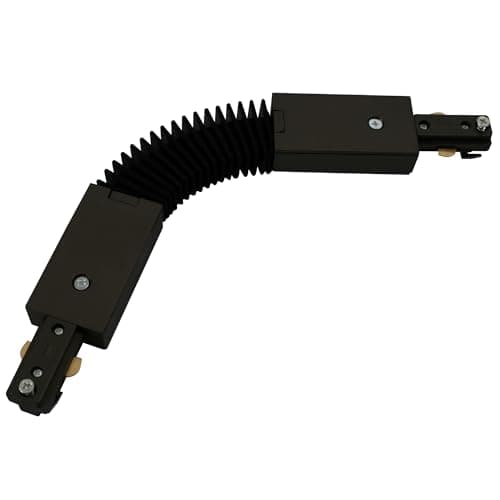 Image of Knightsbridge 230V Single Circuit Track Flexible Connector - Black