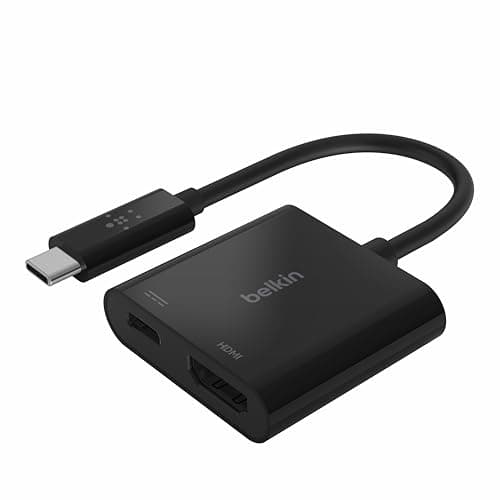 Image of Belkin USB-C to HDMI Adapter + Charging (4K UHD Video Support, Power Passthrough up to 60W for Connected Devices)