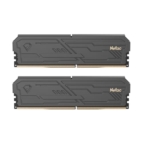 Image of Netac DDR4 RAM 16GB Kit (2x8GB) 3200 MHz,DRAM 288-Pin UDIMM Desktop Memory,CL16 1.35V Intel XMP 2.0 Computer Memory-Black
