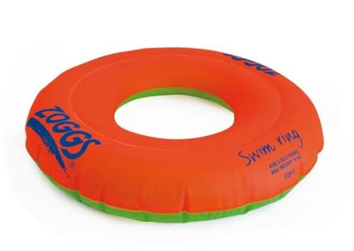 Image of Zoggs Kids Swim Inflatable Floatation Ring, Swim Ring - Orange, 2-3 Years