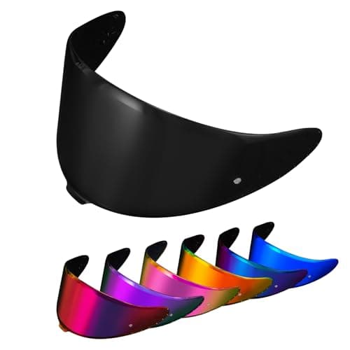 Image of PSLER Helmet Visor for Shoei NXR2 Z8 Tinted Visor for RF-1400 CWR-F2 CWR-F2R X-Fifteen X15 X-SPR Pro Motorbike UV Protection Face Shield Replacement Accessories(Dark Black)