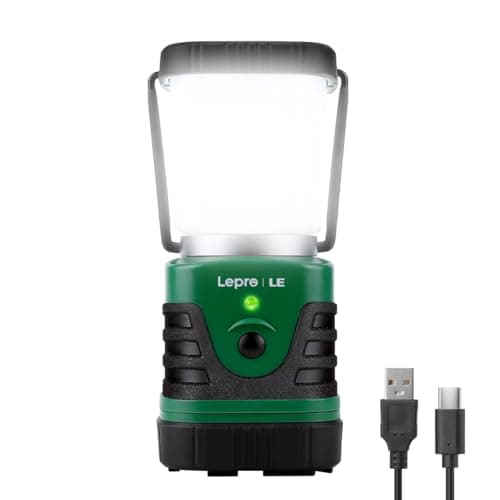 Image of LE Camping Light Rechargeable, 1000 Lumen Camping Lantern, Dimmable 4 Modes Camping Tent Lights with 4400mAh Power Bank, Camping Accessories, Rechargeable Lantern for Outdoors, Power Cuts and More