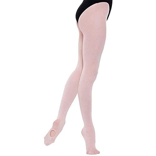Image of Silky Childrens Girls Dance Essential Full Foot Tights (1 Pair) (9-11 Years) (Pink)