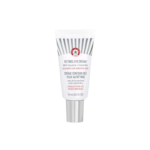 Image of First Aid Beauty - Retinol Eye Cream with Squalane + Ceramides, Encapsulated Retinol Serum for Delicate Skin, Helps Improve Appearance of Fine Lines and Wrinkles, Safe for Sensitive Skin, 15 mL