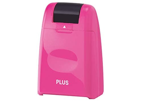 Image of PLUS Japan IS-500CM "Guard-Your-ID Camouflage" Roller Stamp - Pink