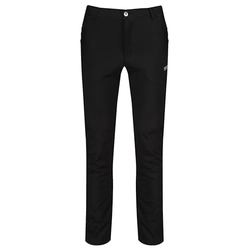Image of Regatta Mens Geo Softshell II Trousers, Mens, Geo Softshell Ii, black, UK 34 RMJ117R 800034