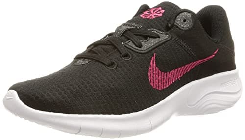 Image of NIKE - Flex Experience Run 11, Women's Running Shoes, Black Black Rush Pink White, 5 UK