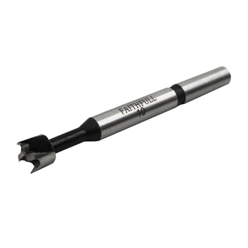Image of Faithfull FAIFOR10 Forstner Bit for Hardwood, Softwood, Drilling, Boring, Straight, Angled, Overlapping, Pocket holes - 10mm