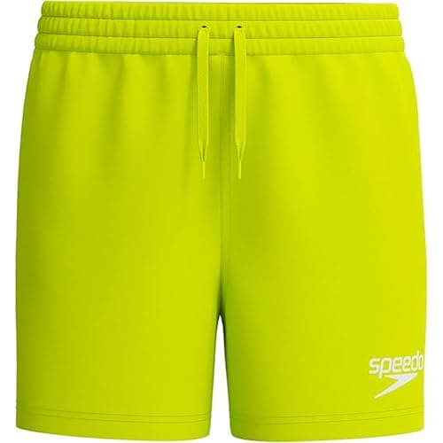 Image of Speedo Boys 13" Watershorts | Swim Shorts | Swimming Trunks | Quick Dry | Comfort | Chlorine Resistant Swimming Trunks, Hyper Yellow/Cobalt/Emerald, S